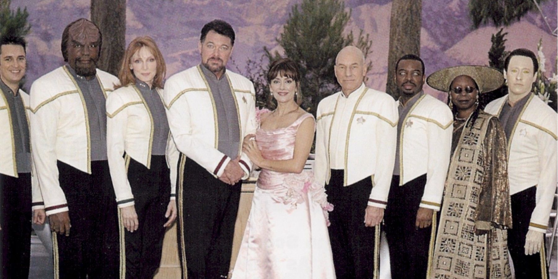 Star Trek troi and Riker wedding