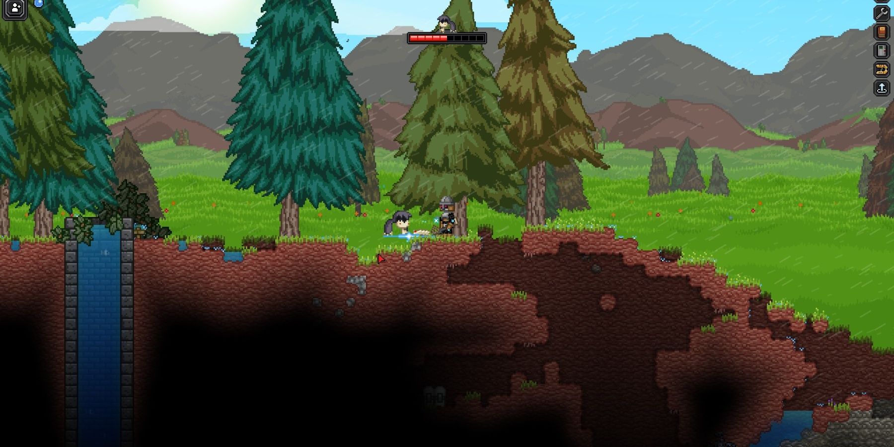 Starbound Glitch Fighting Cropped