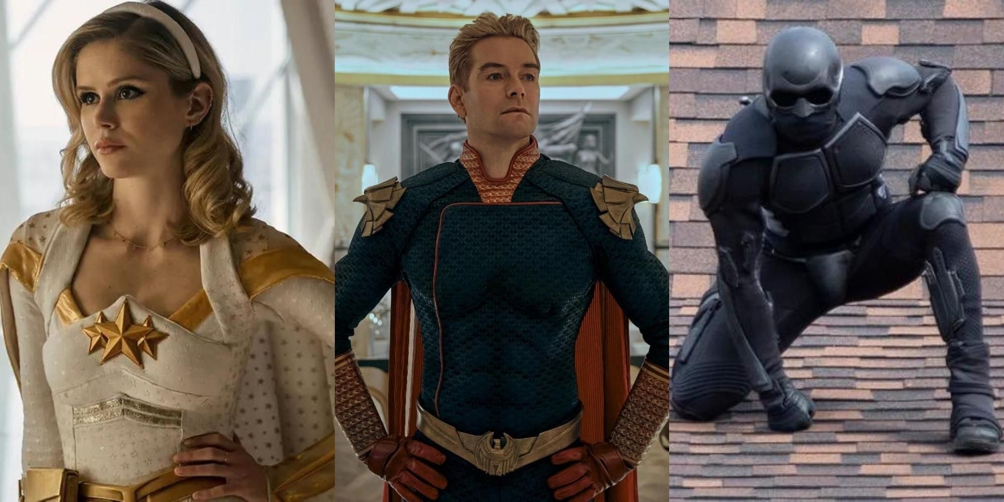 Starlight, Homelander, and Black Noir in The Boys