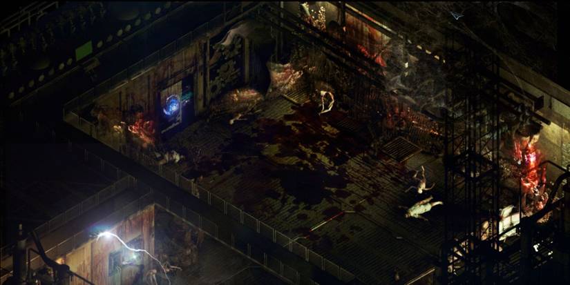 Top-down view of isometric game Stasis