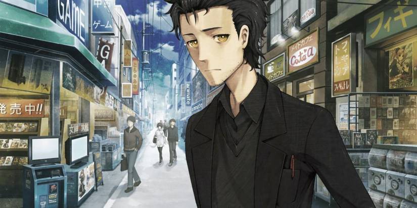 Rintarou in Tokyo in Steins;Gate 