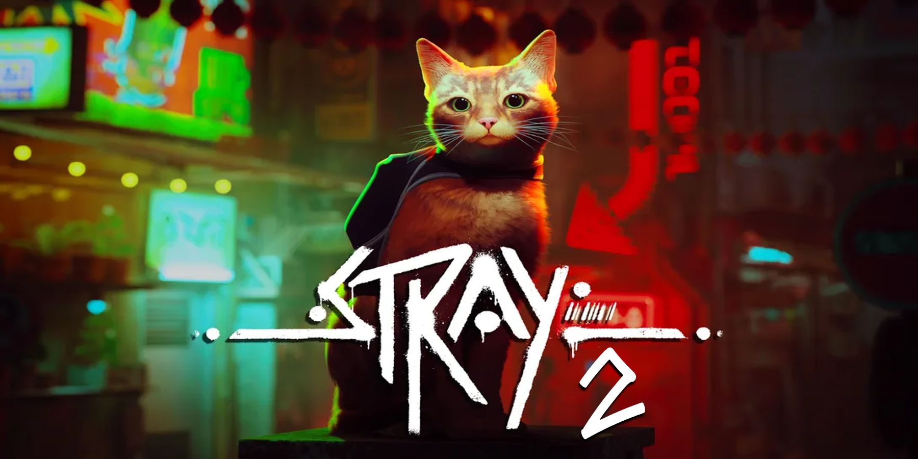 A mock-up of a Stray 2 logo and game