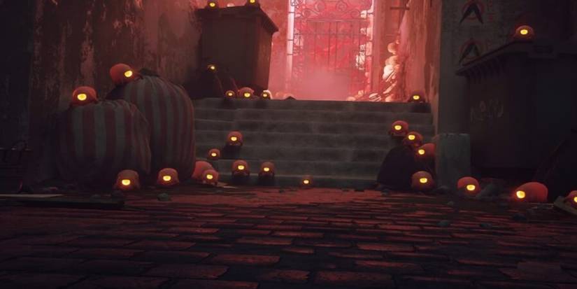 Zurks gathering in the alleyway shadows in Stray