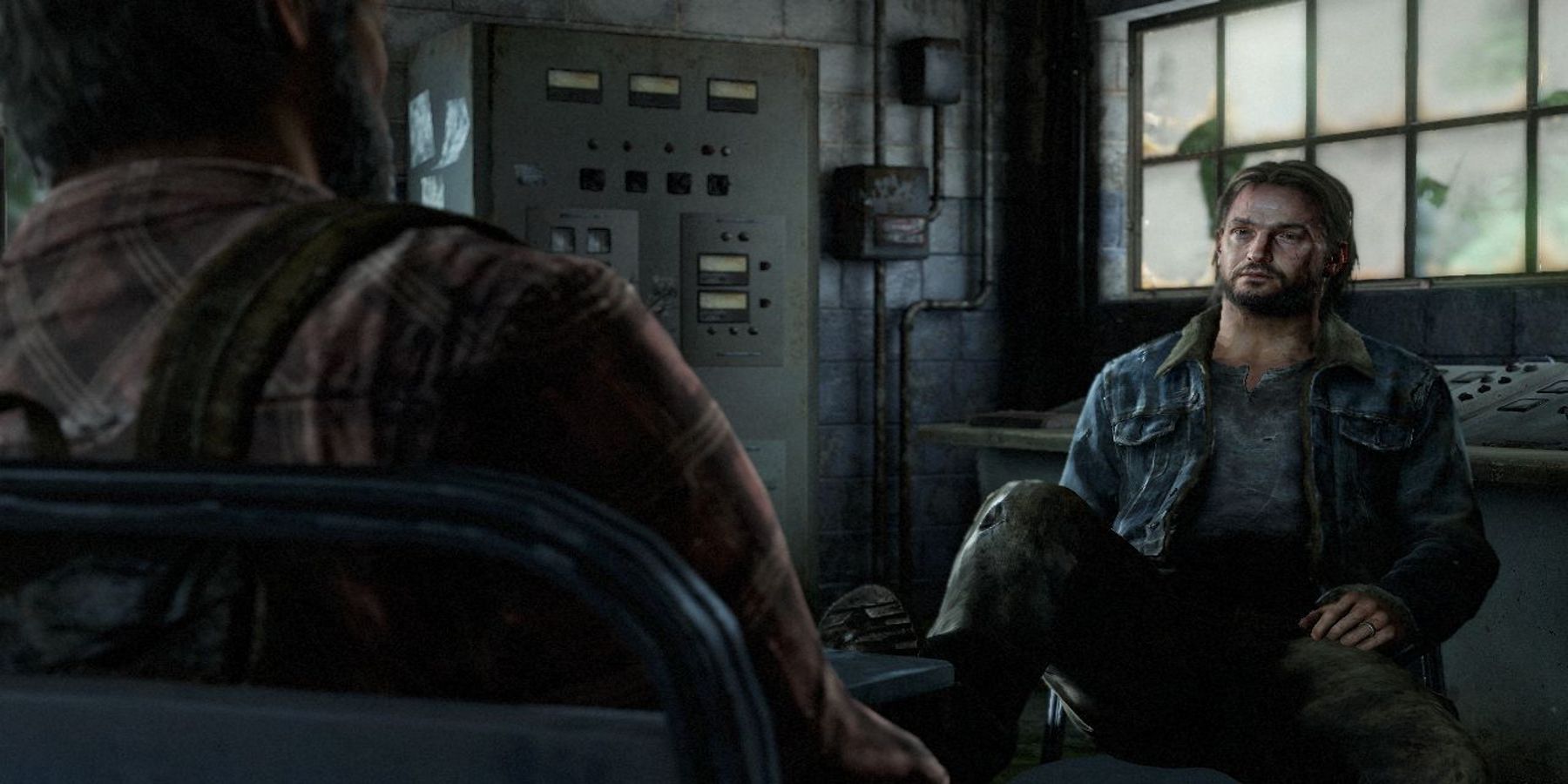 Joel and Tommy meeting in The Last of Us