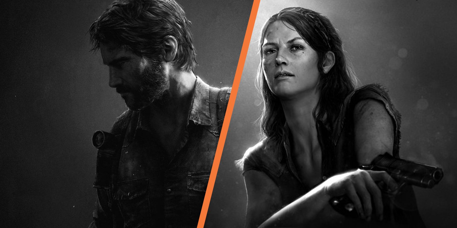 Joel and Tess from The Last of Us side by side