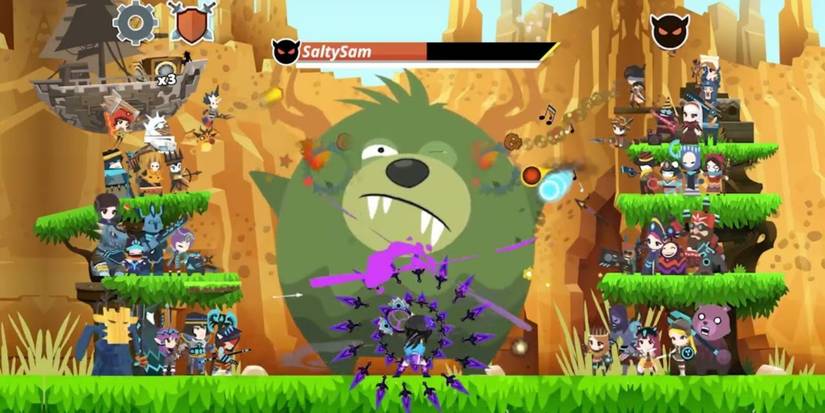 battle against titan in Tap Titans 2 Idle Clicker RPG