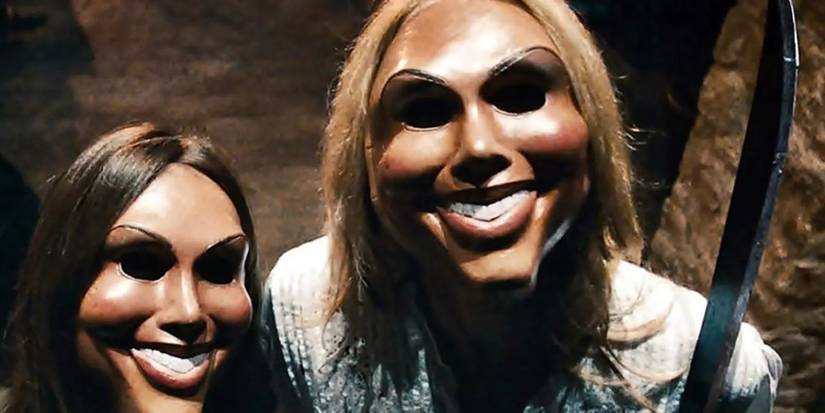 The characters wearing masks in The First Purge