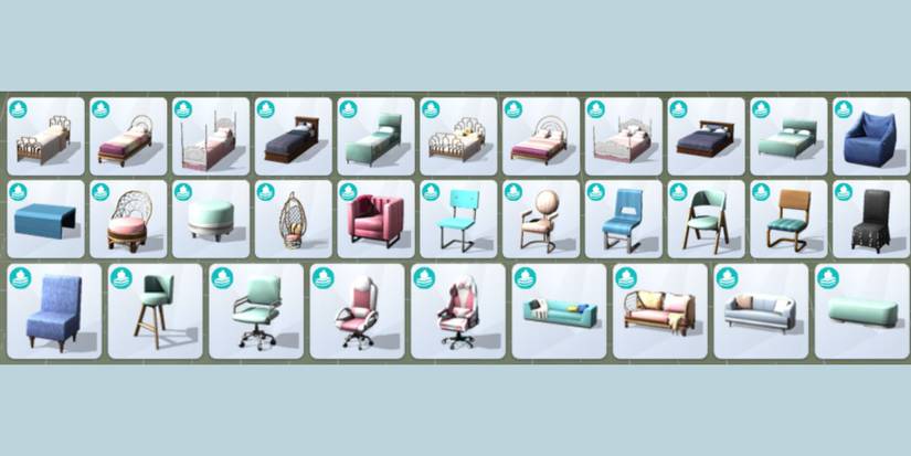 The Sims 4 High School Years Beds and Seating