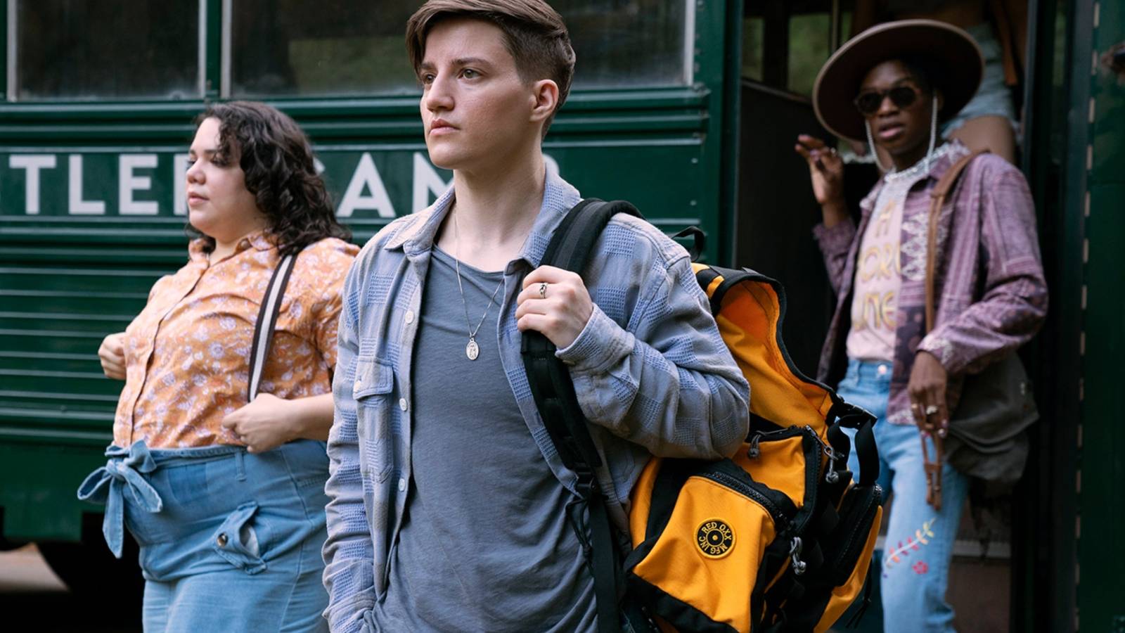 The campers arriving in They/Them