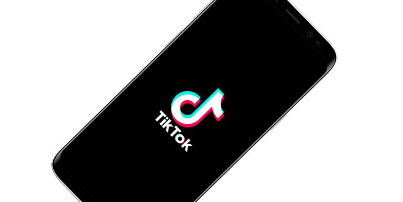 TikTok logo on phone