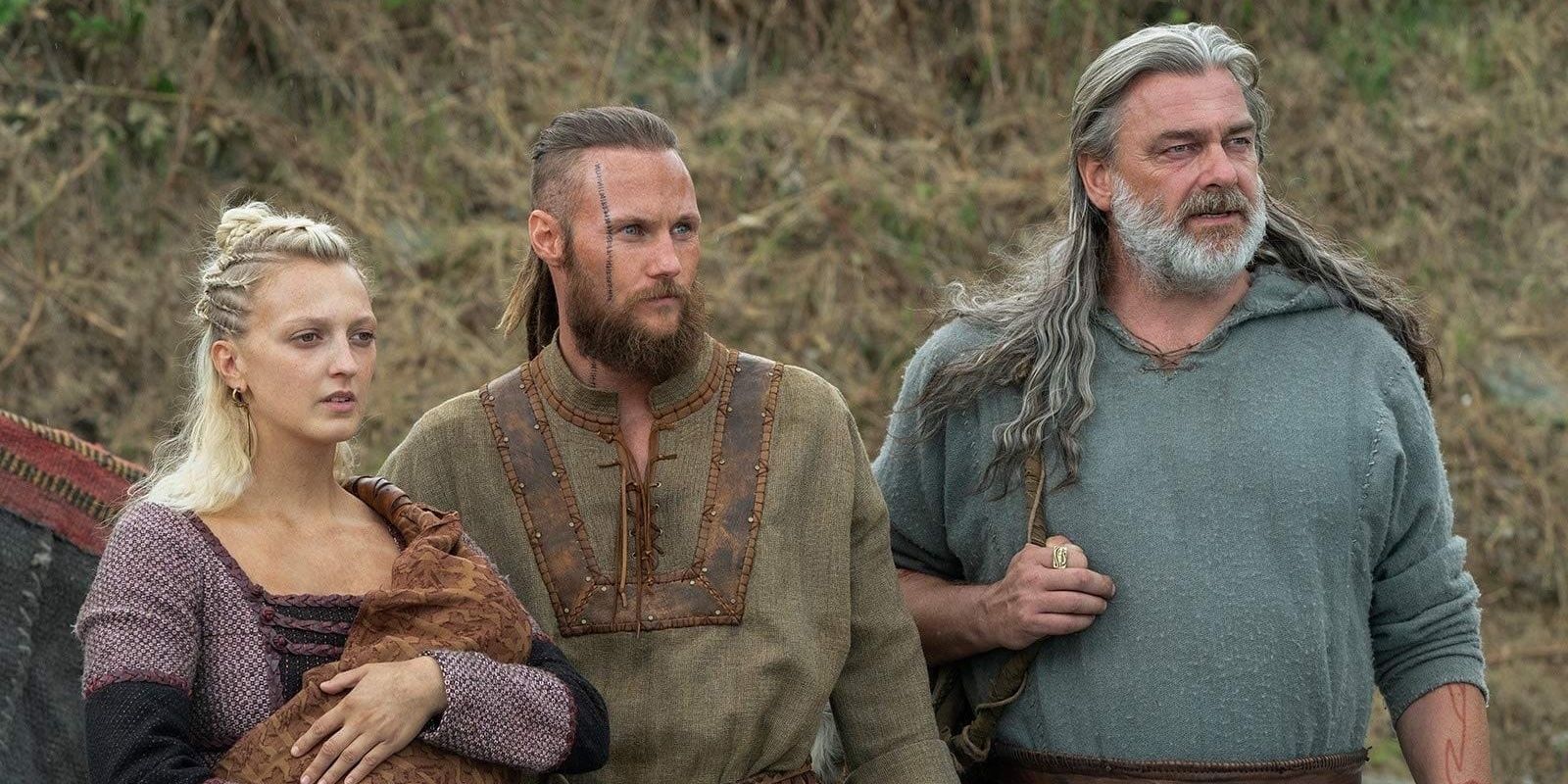 Ubbe, Torvi, and Othere in America in Vikings