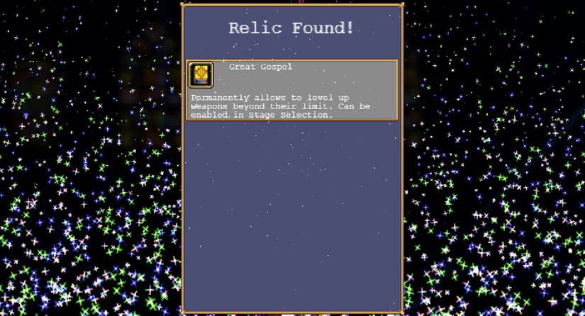 Unlocking Gospel To Limit Break Weapons in Vampire Survivors