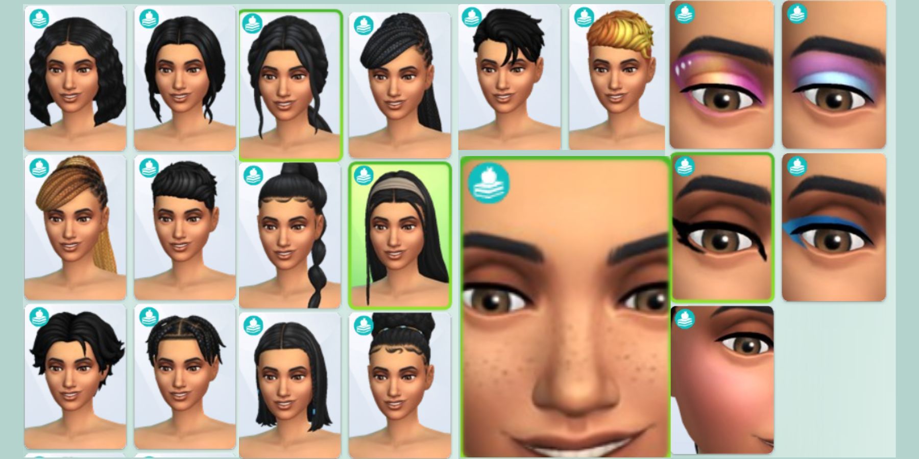 The Sims 4: High School Years Hair and Face