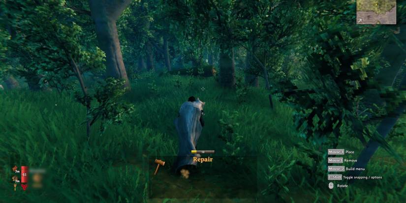 Valheim - Using The Hammer Exploit To Run More Efficiently