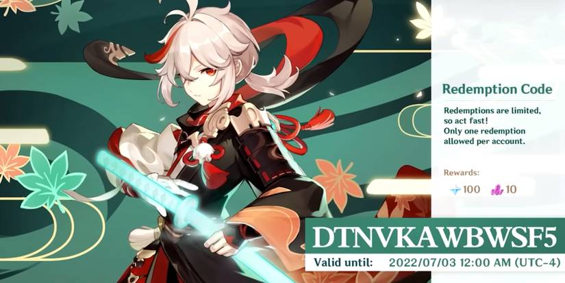 Version 2.9 Live Stream Redeem Codes in genshin impact