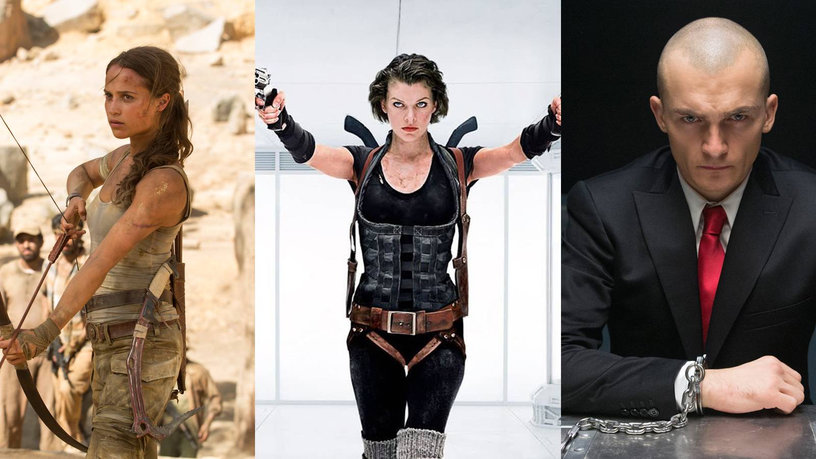 Video Game Movies Tomb Raider Resident Evil Hitman