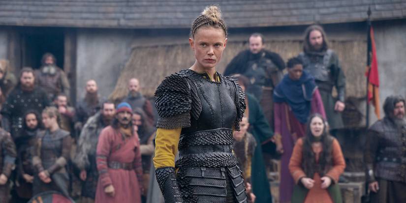 Vikings Valhalla Freydis Errikdottir as a shield maiden