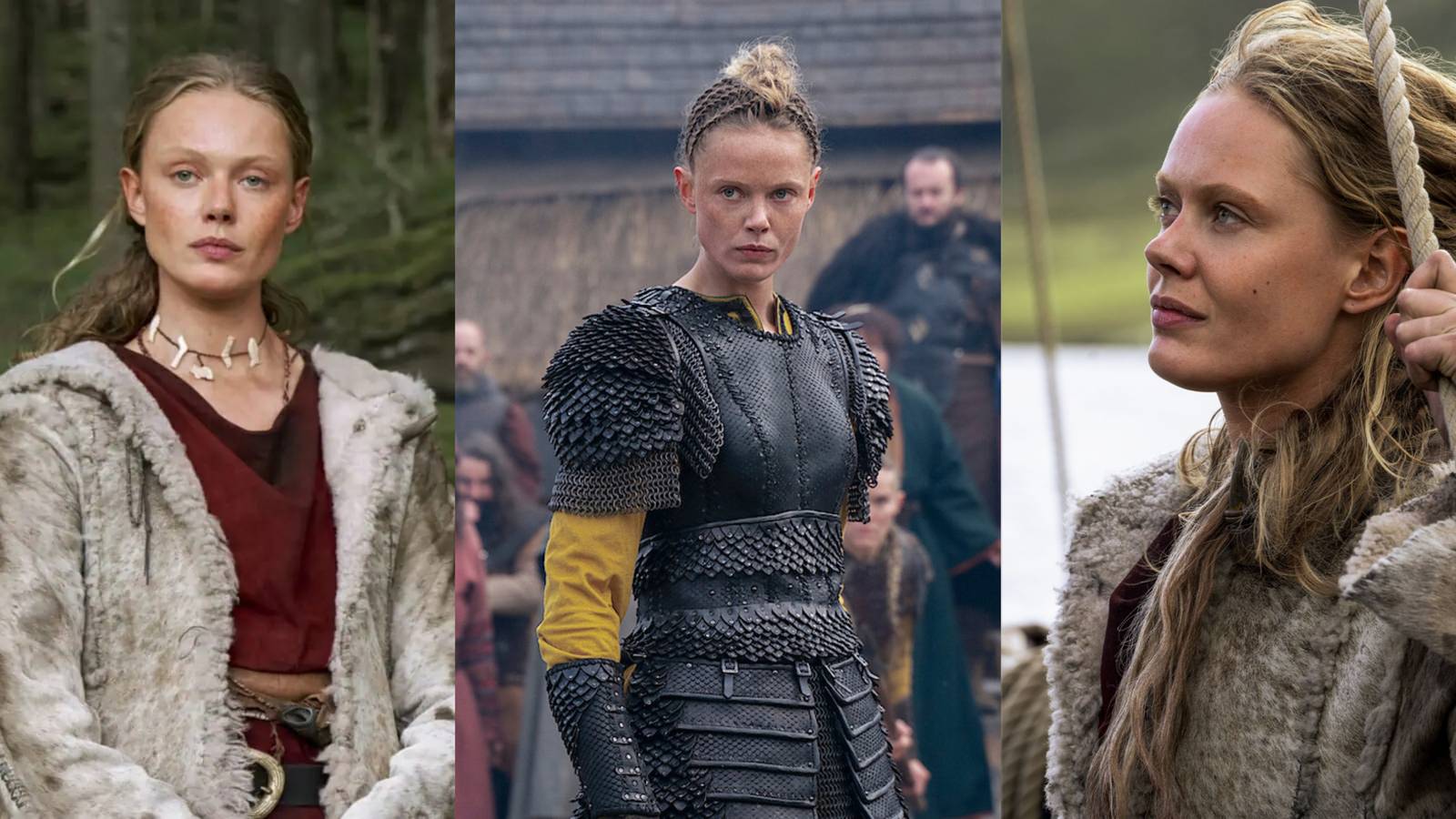Vikings Valhalla collage of Freydis Errikdottir