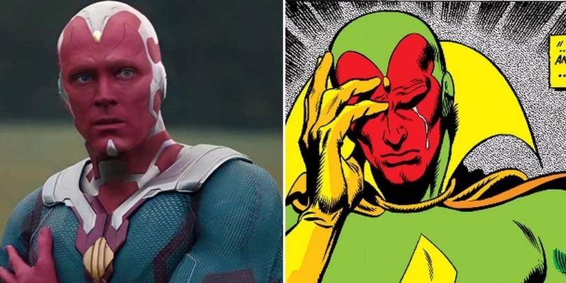 Vision MCU vs comics design
