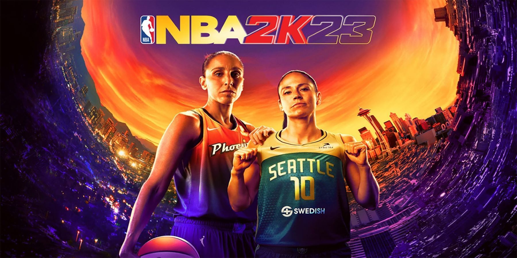WNBA edition cover for NBA 2K23 featuring Sue Bird and Diana Taurasi