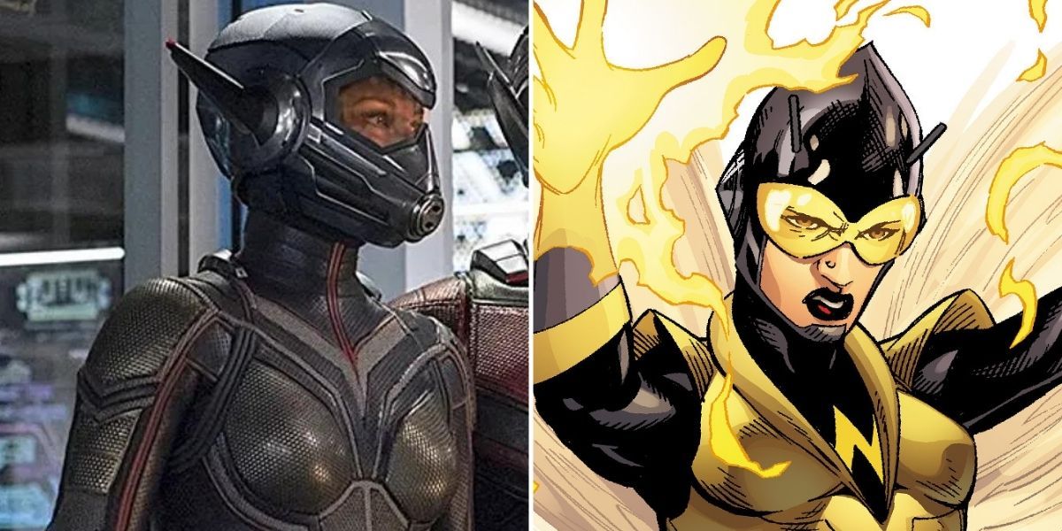 Wasp MCU vs Comics design