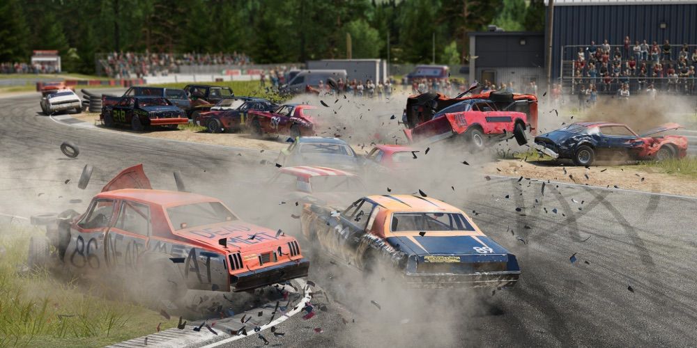 An image giving a glimpse of Wreckfest's gameplay