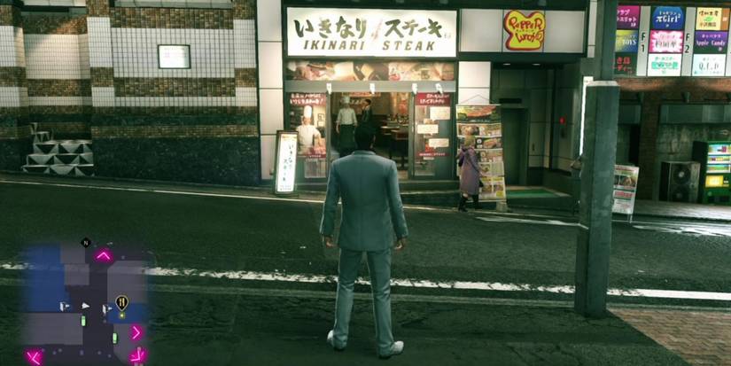 Yakuza Kiwami 2 Ikinari Steak is a great spot to grind for Strength EXP