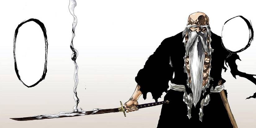Yamamoto activating his Bankai in the Bleach Manga