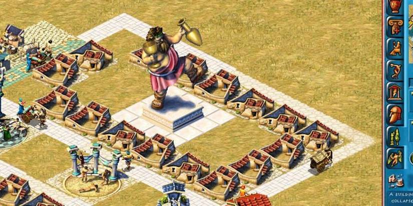 Statue in the middle of a city