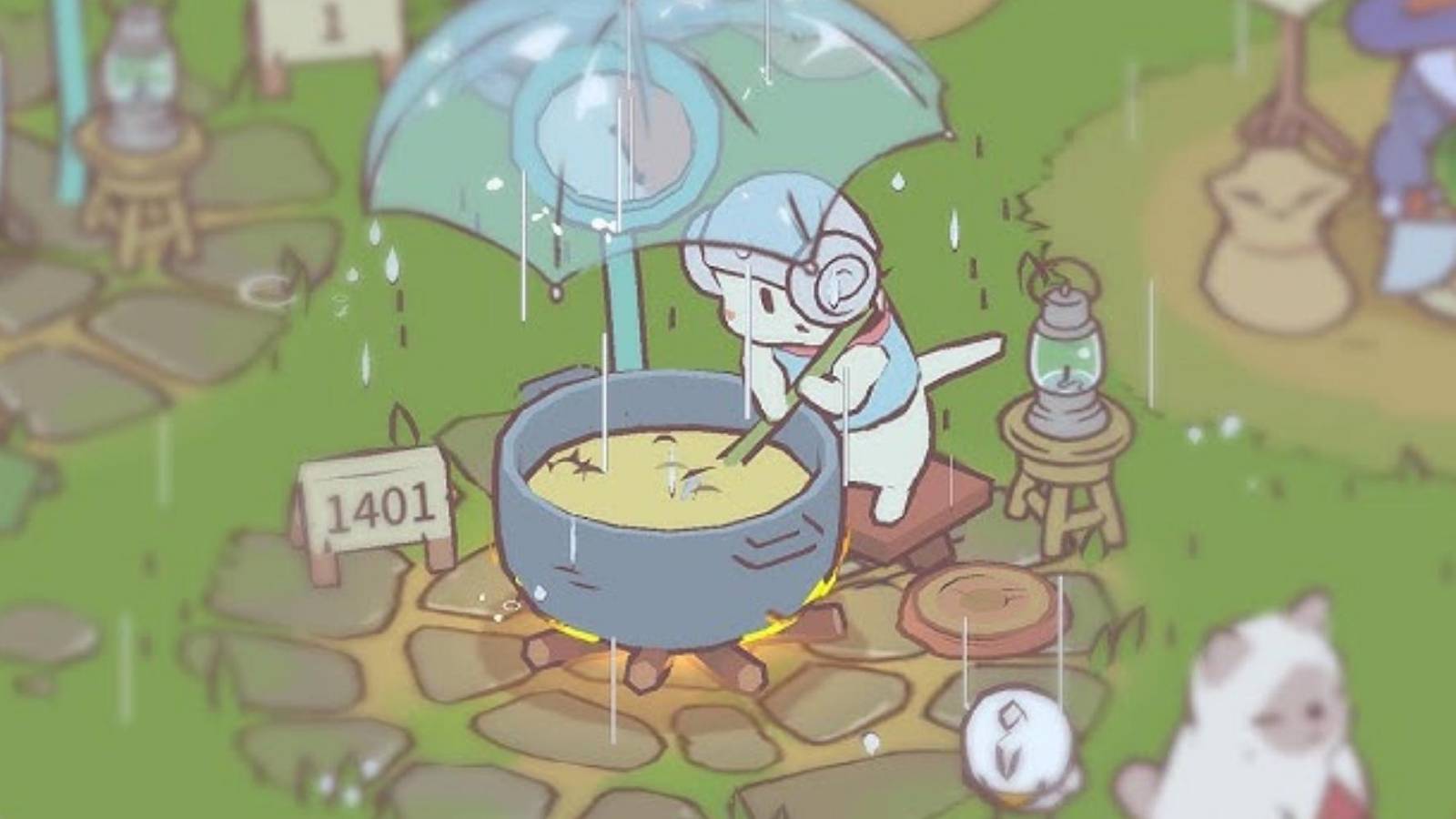 cat cooking soup in Cats & Soup