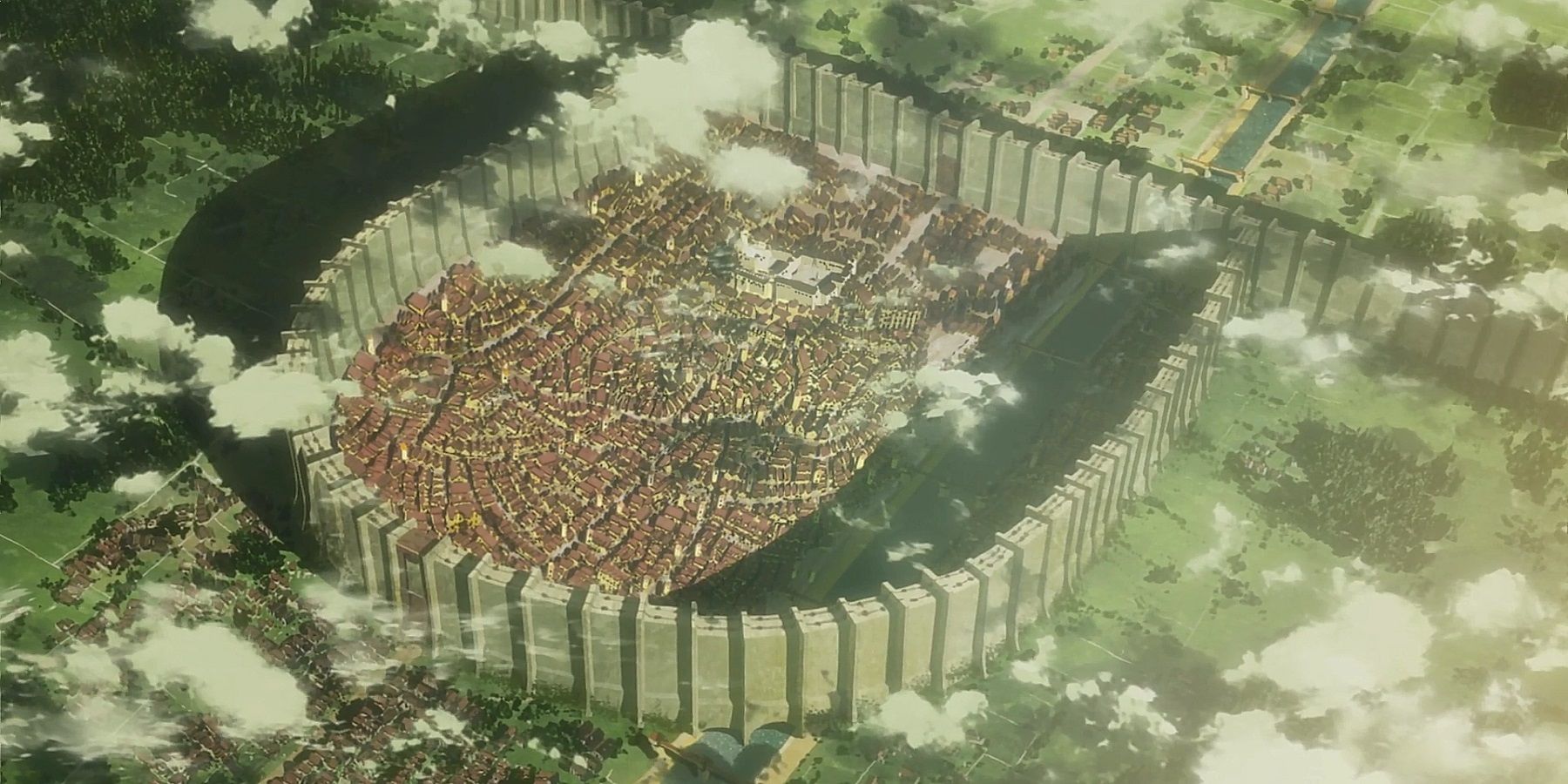 Атака титанов город Шиганшина