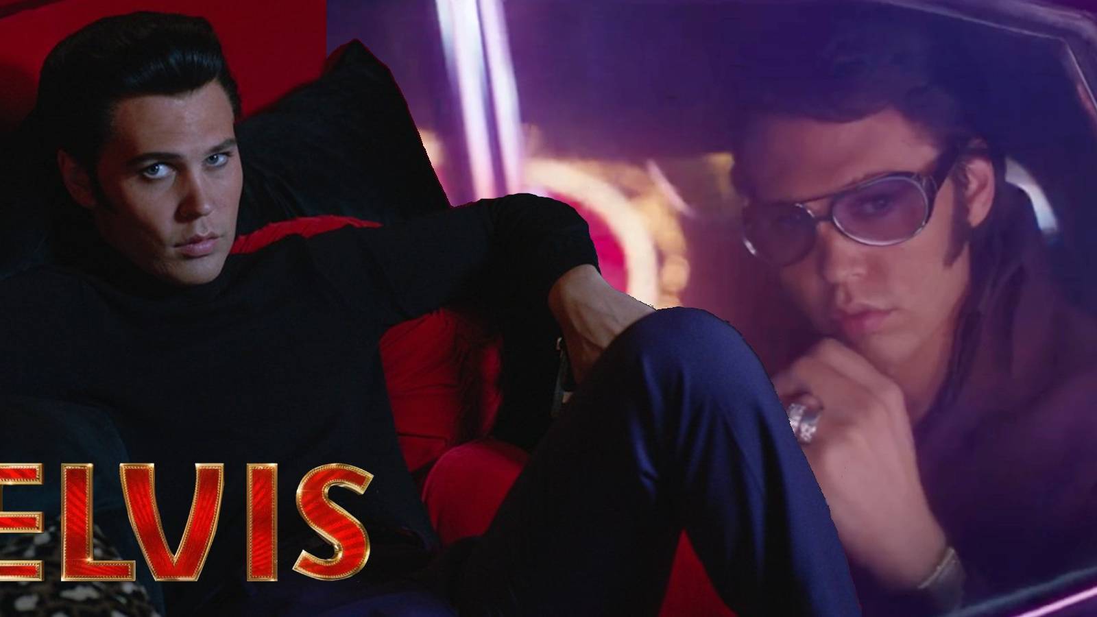 Austin Butler as Elvis Presley with logo 