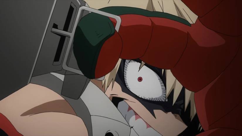 bakugo about to pull the trigger on gauntlet