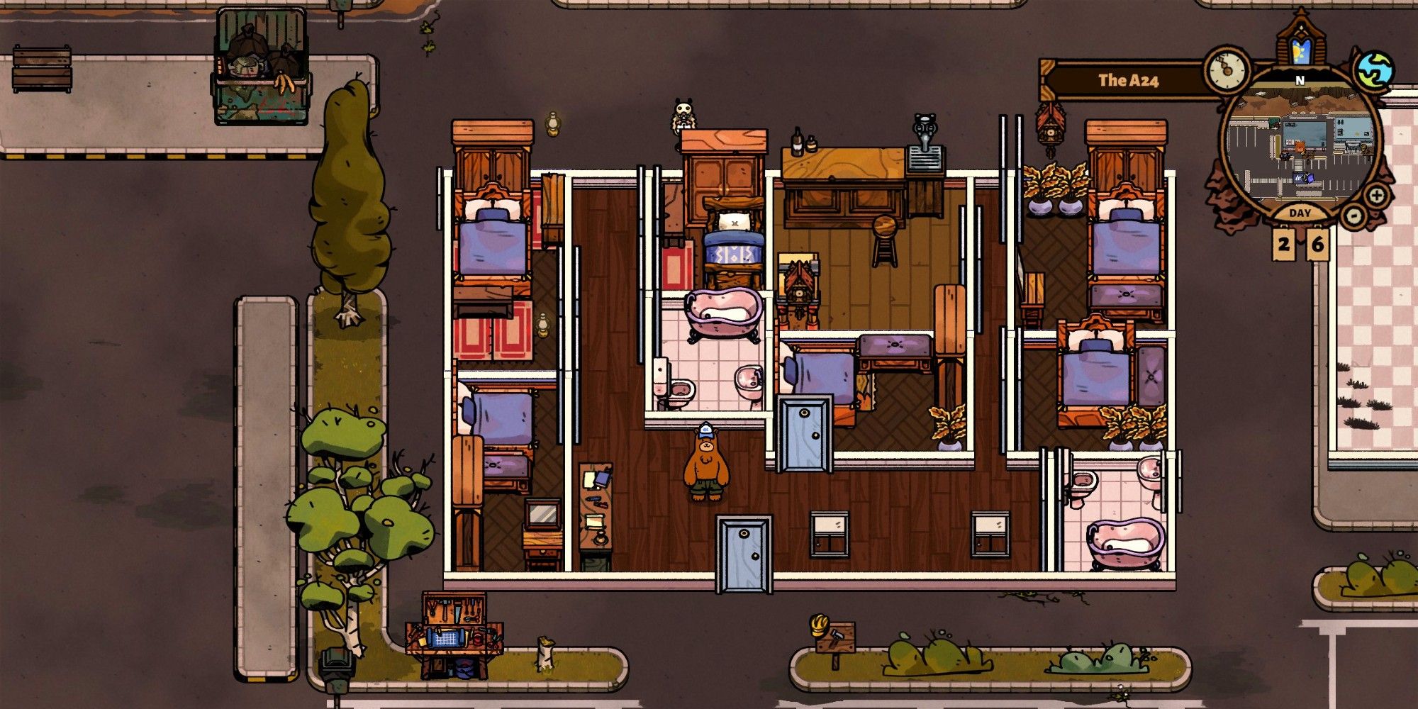 bear and breakfast A24 motel indie game