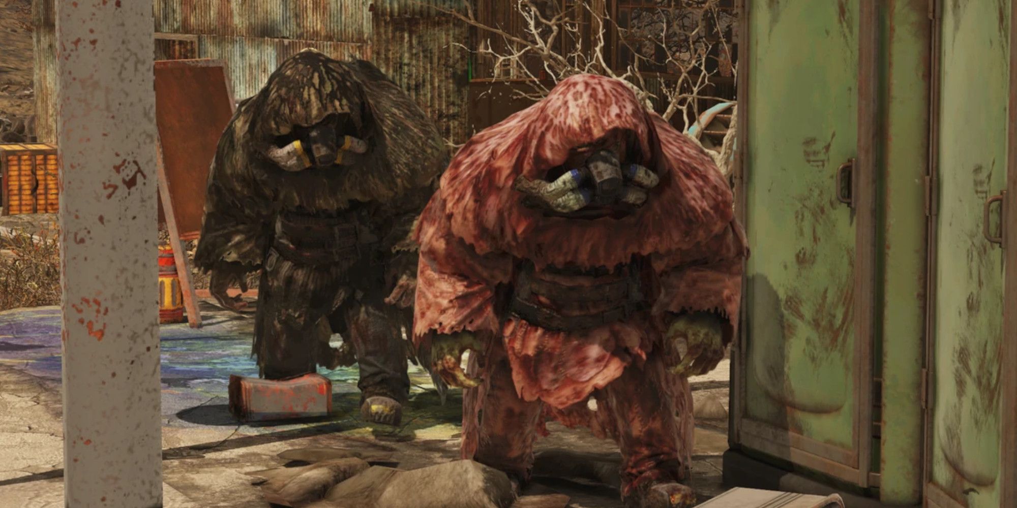 Mole Miners walk menacingly in Fallout 76