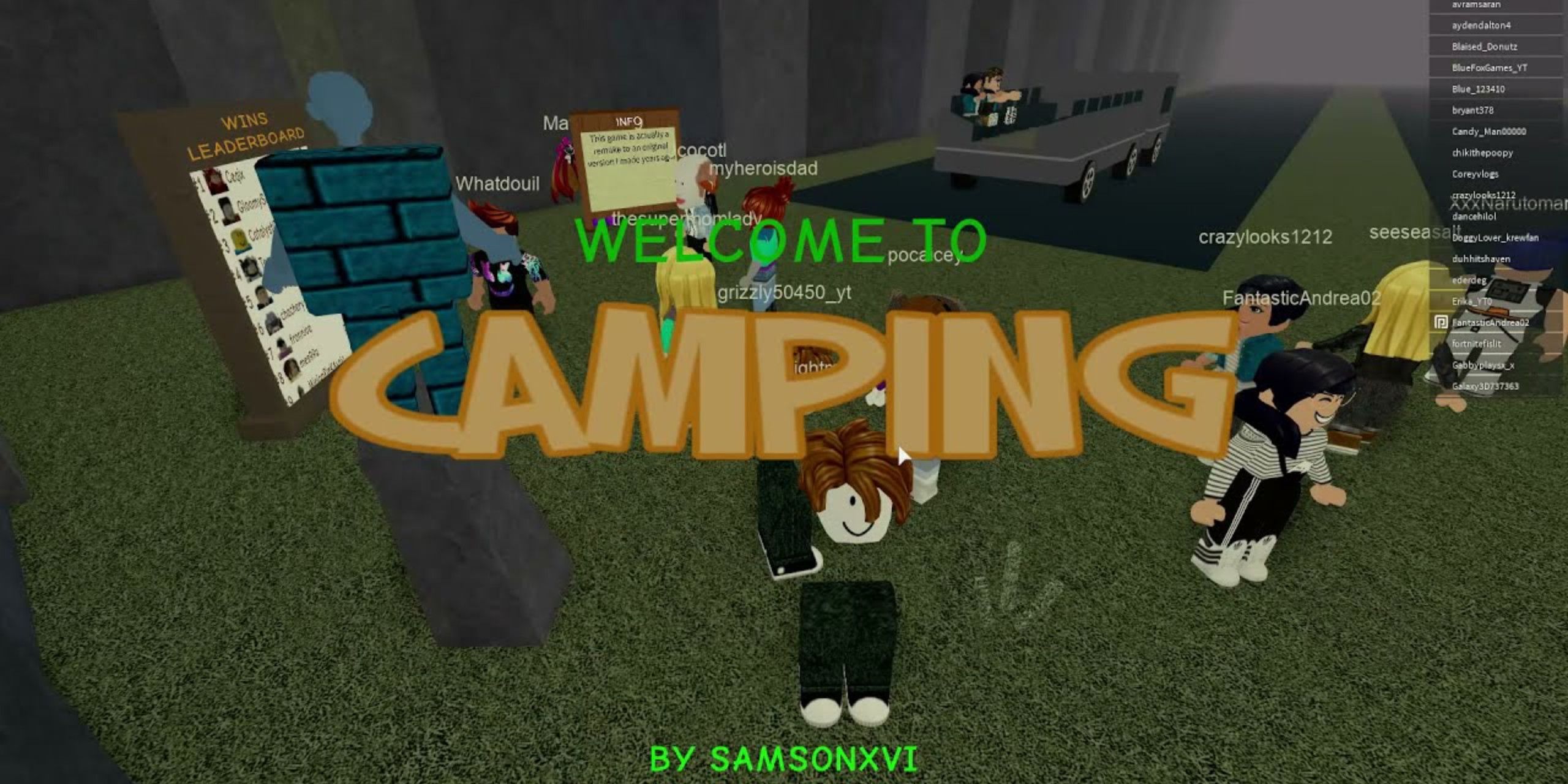 the beginning of camping where players are taken to campsite via truck