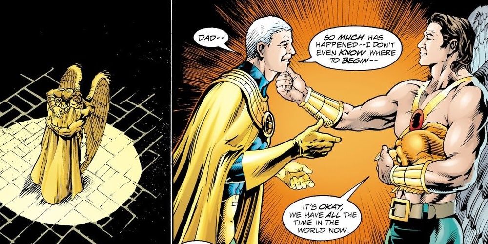 carter hall with his son doctor fate