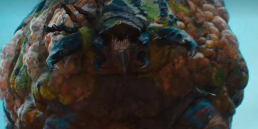 Giant Caterpillar In Netflix's Resident Evil