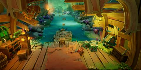 crash doing a belly slam on a pirate ship in crash bandicoot 4 it's about time