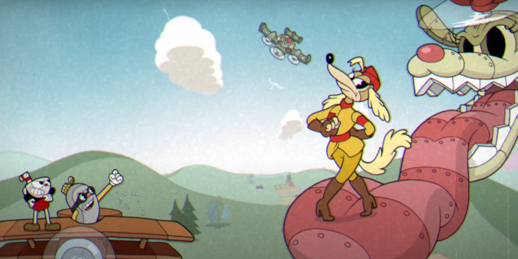 Cuphead The Delicious Last Course Doggone Dogfight 