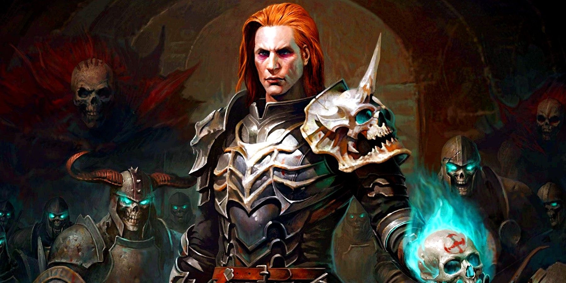 A ginger haired necromancer man from Diablo Immortal