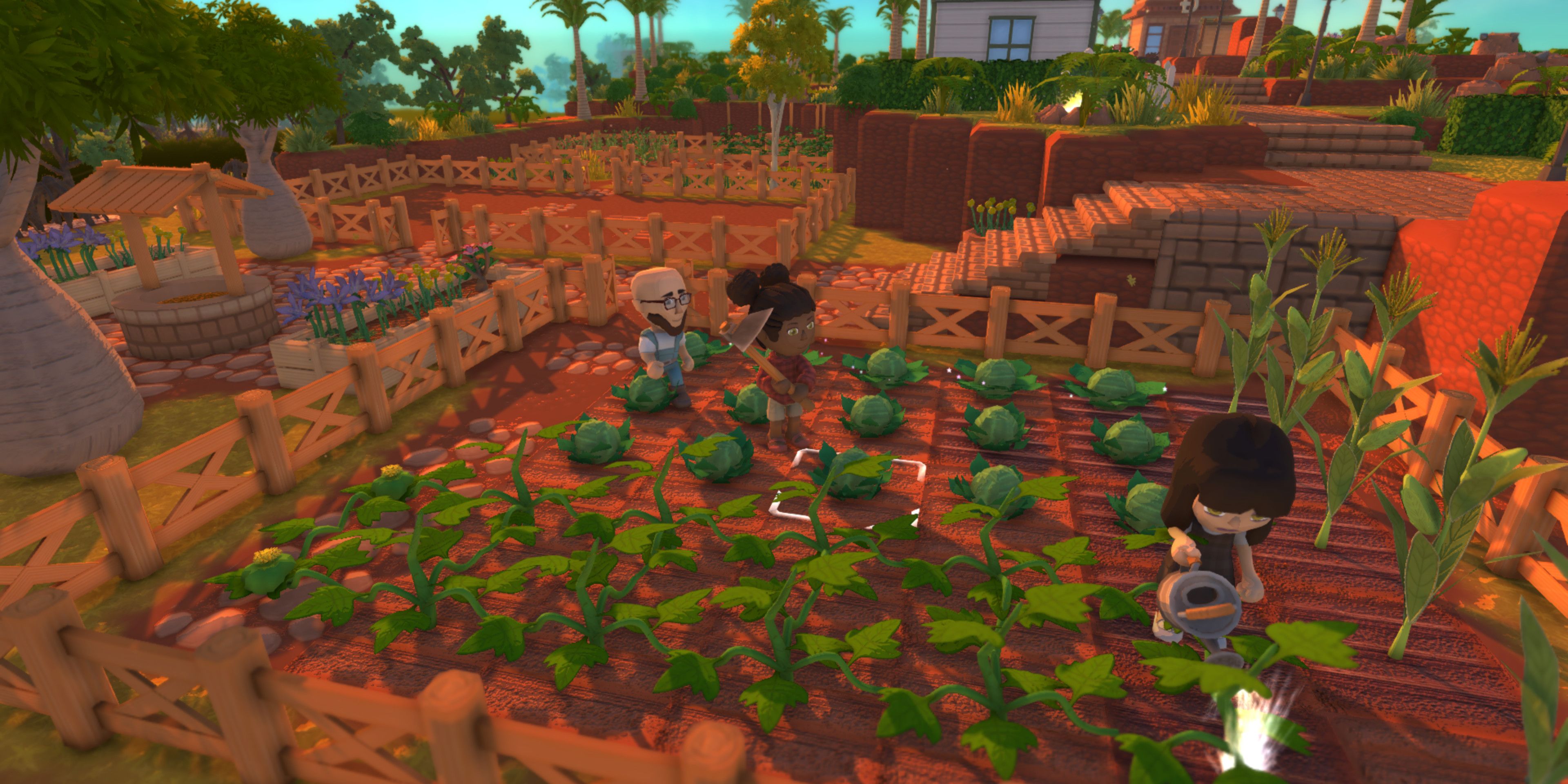 Dinkum player farming with Town Residents