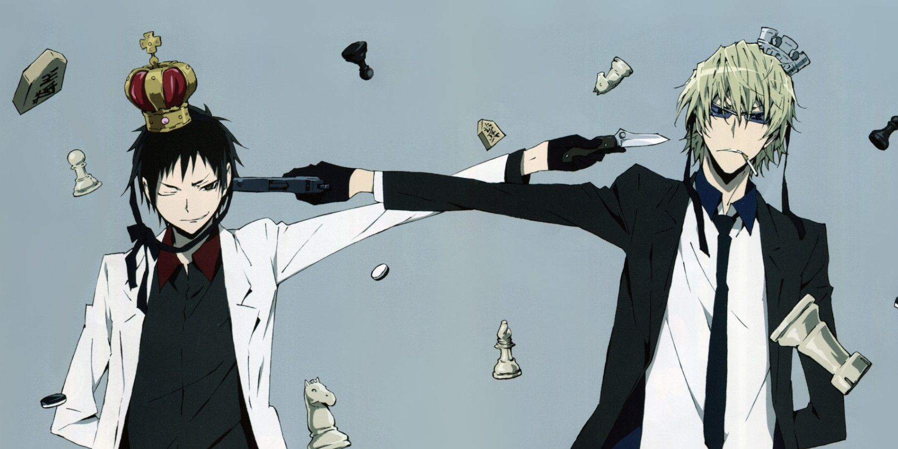 Two male anime characters, Durarara!!, Heiwajima Shizuo, Orihara Izaya HD  wallpaper | Wallpaper Flare