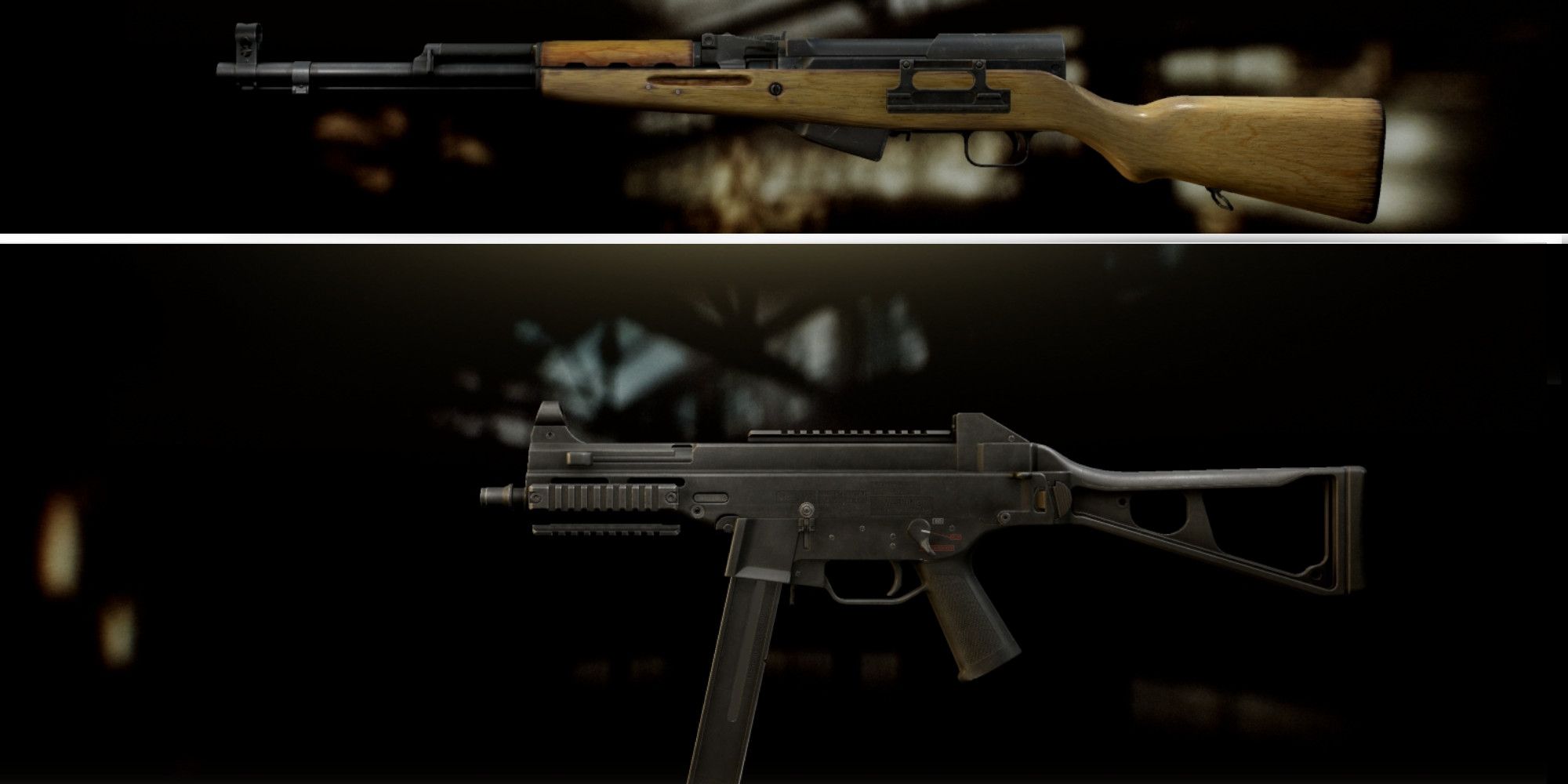 OP-SKS and UMP from Tarkov