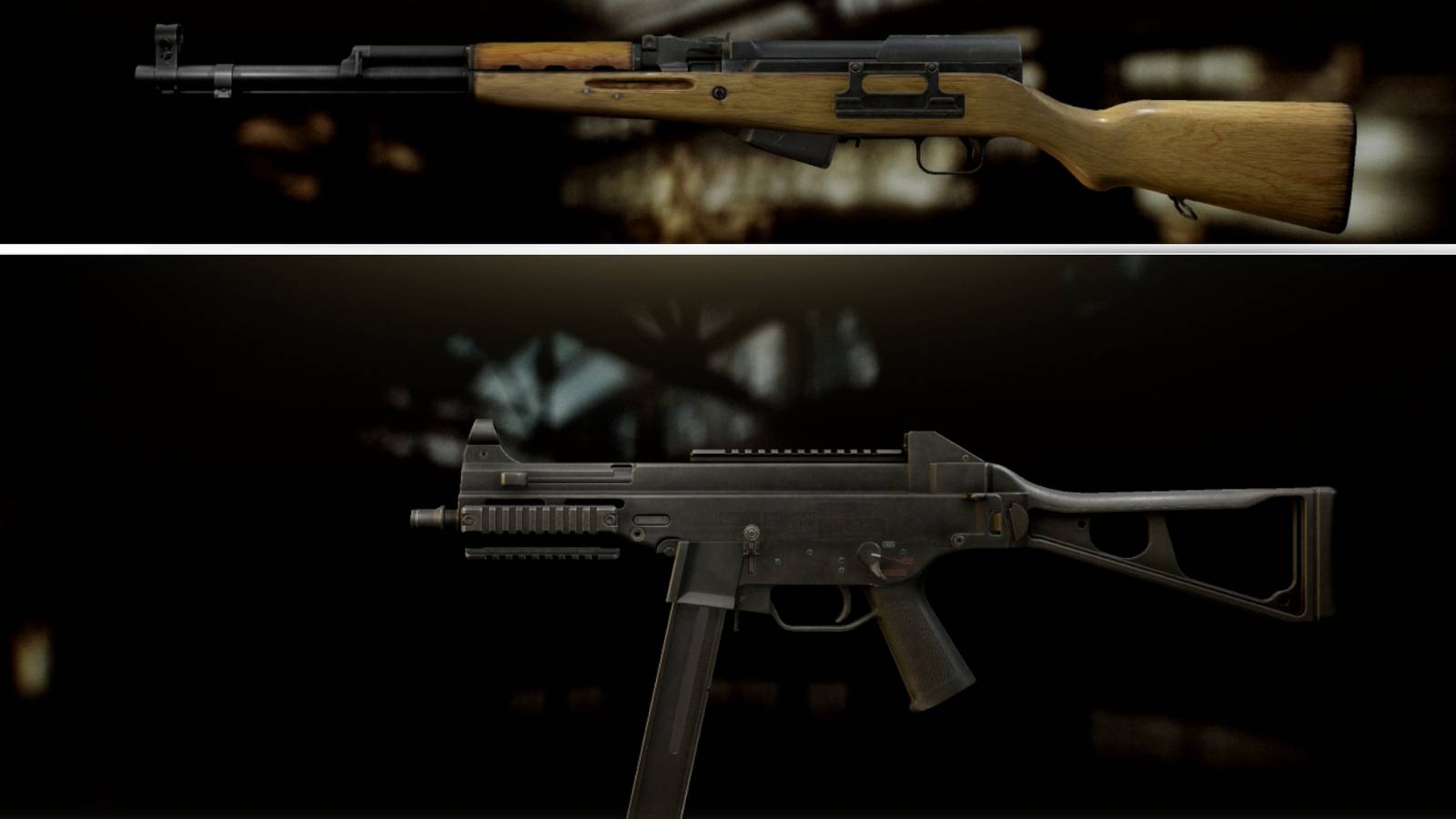 OP-SKS and UMP from Tarkov