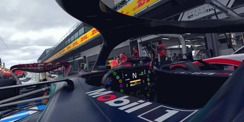 f1 camera looking in cockpit 