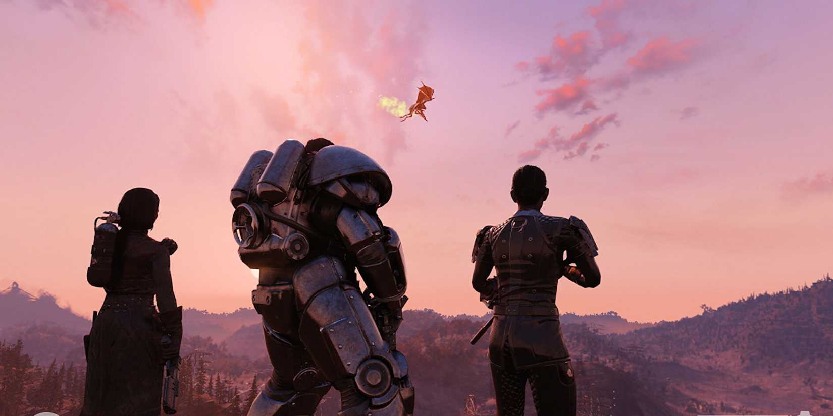 High level Fallout 76 characters explore the world