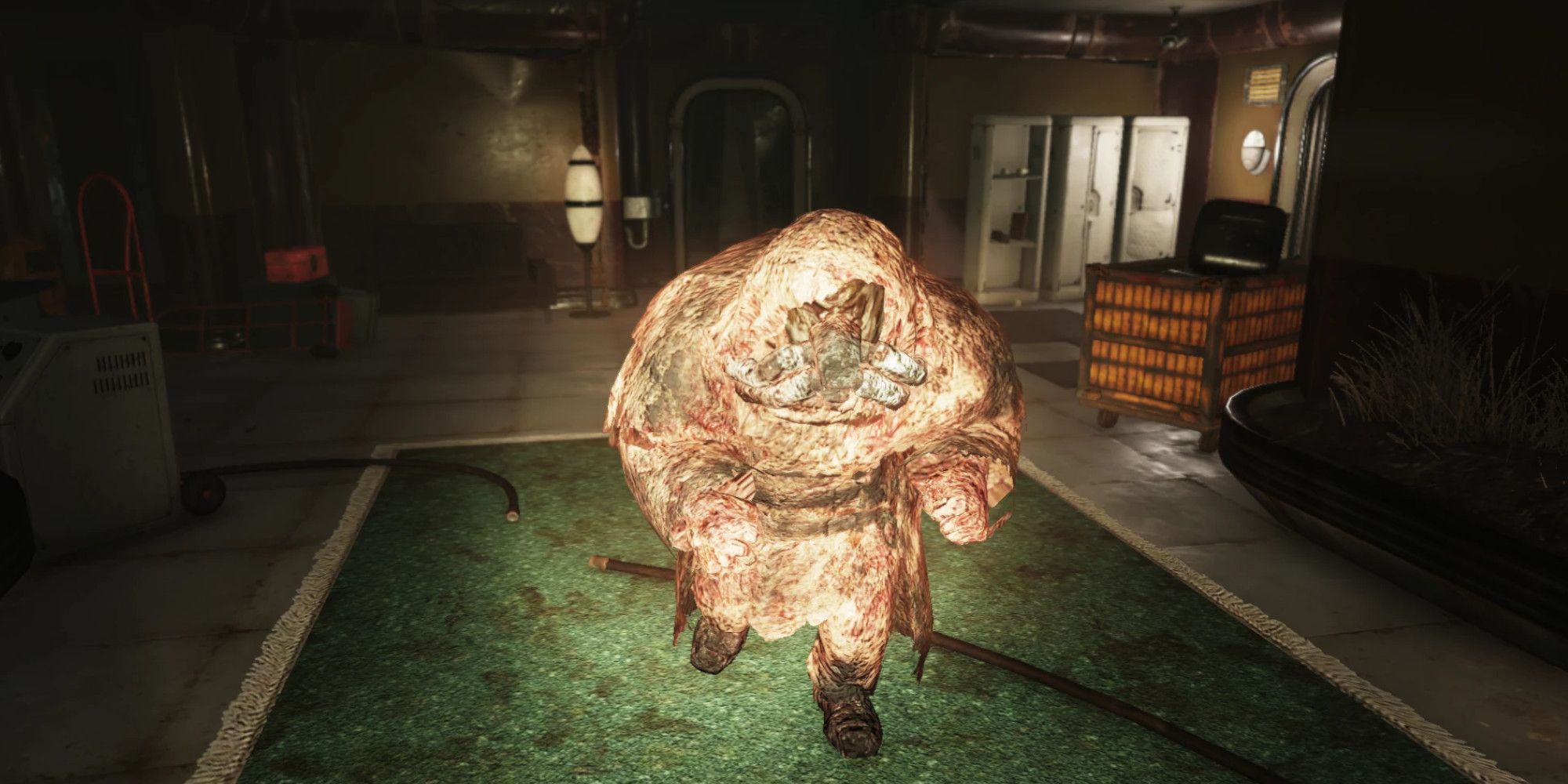 An enemy charges in Fallout 76
