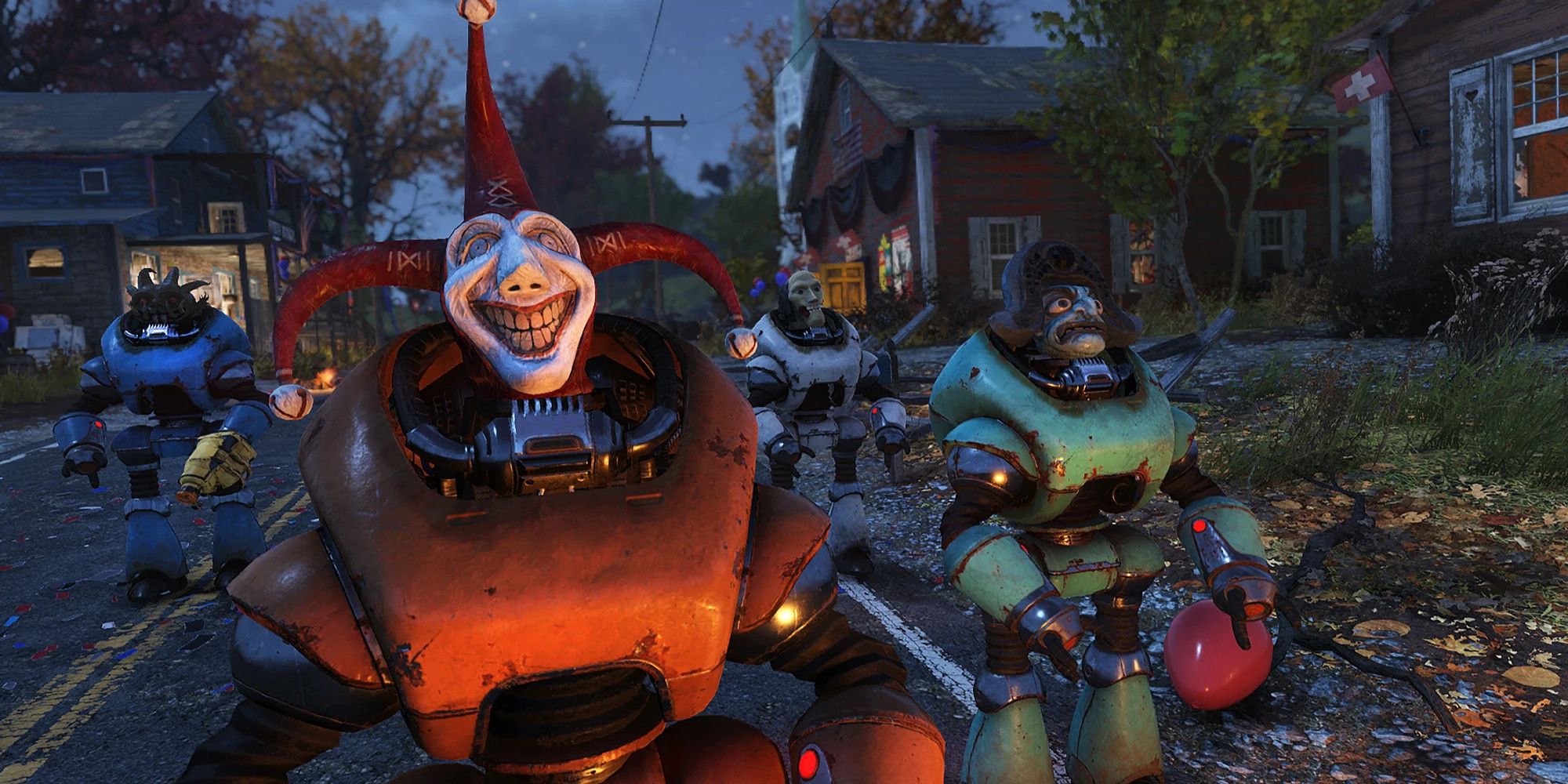 Fasnacht Day robots in Fallout 76