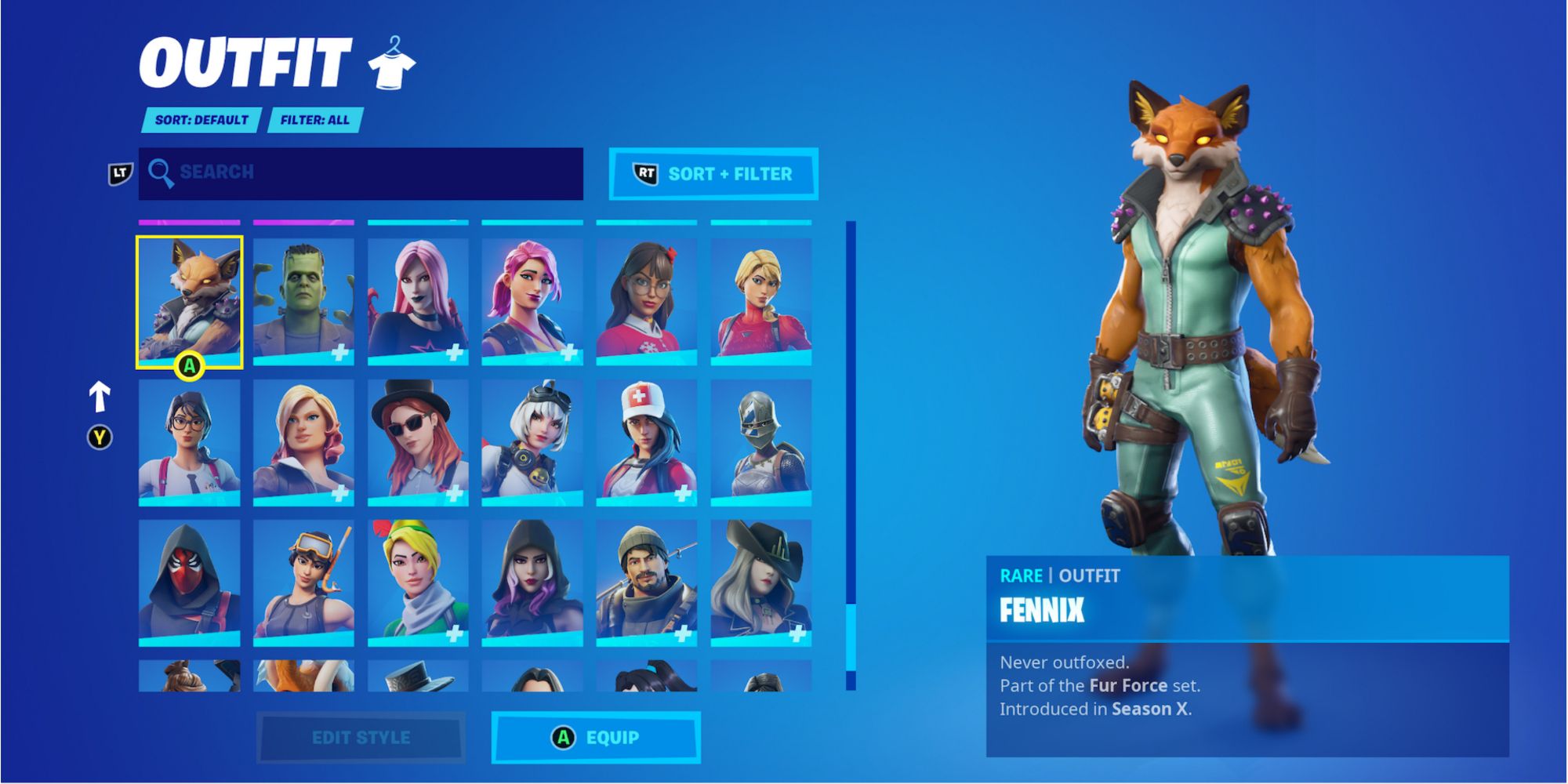 fennix fox character skin in fortnite